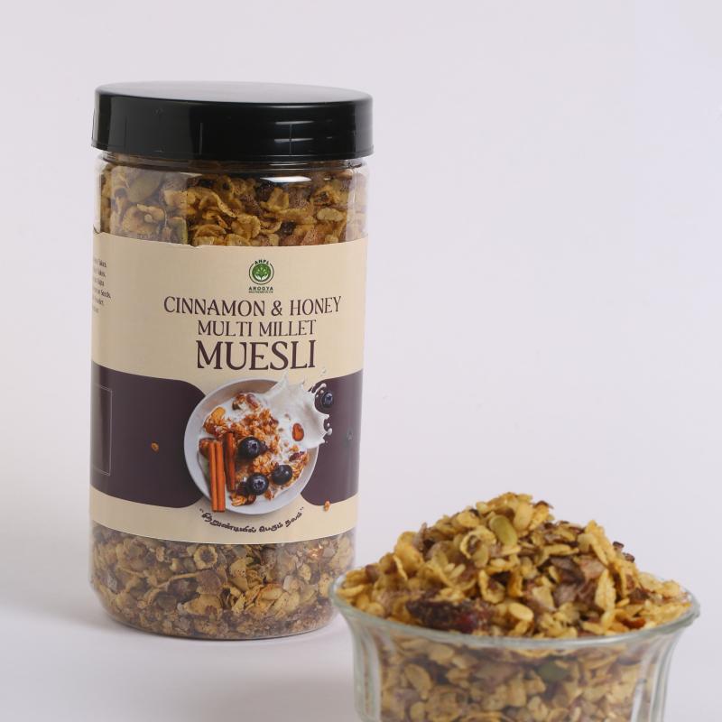 CINNAMON AND HONEY MILLET MUESLI