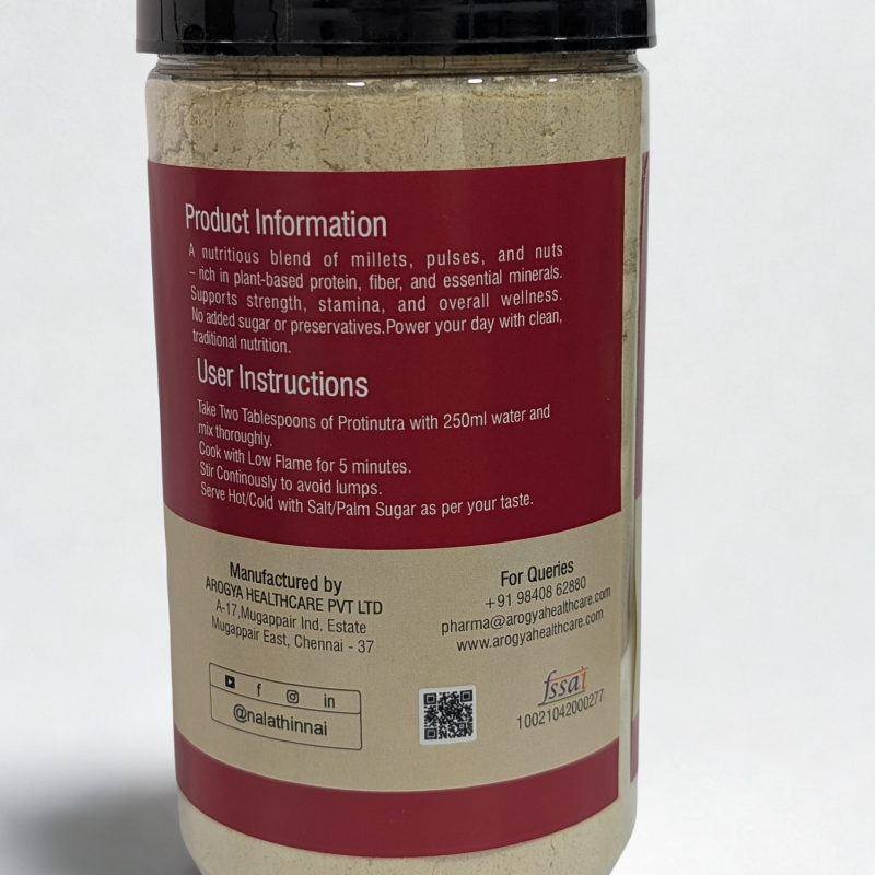 PROTINUTRA- High protein Millet Health Mix - 500 Gm